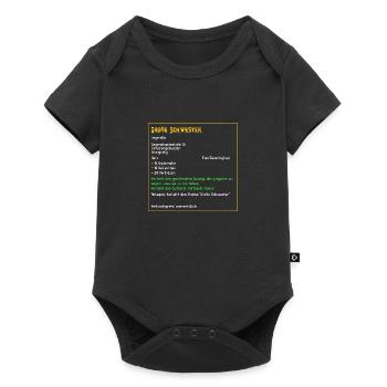 Legendäre große Schwester Familie Seele Legendär - Baby Premium Kurzarmbody - Schwarz - Vorne