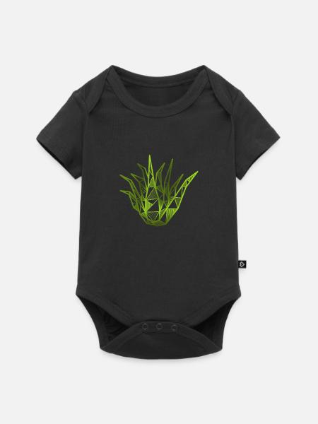 Aloe Vera - Baby Premium Kurzarmbody - Schwarz