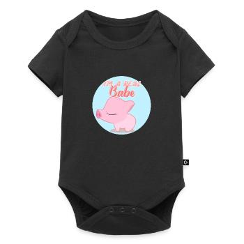 Je suis un vrai bébé Je suis un vrai bébé - Body à manches courtes Premium Bébé - noir - Devant