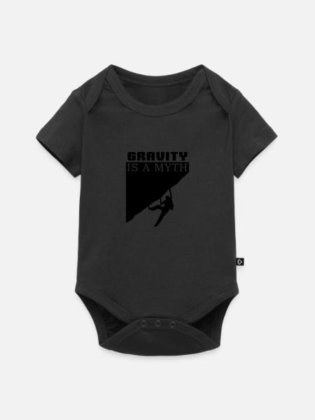 Gravity is a Myth - Baby Premium Kurzarmbody - Schwarz