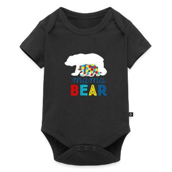 Autisme autiste ADHD mère maman asperger cadeau - Body à manches courtes Premium Bébé - noir - Devant