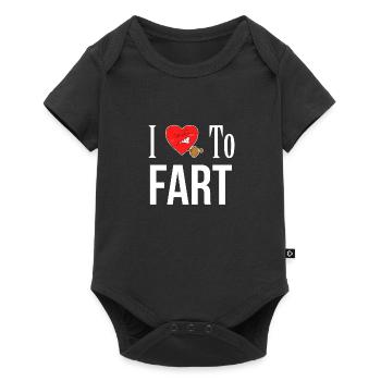 I love to fart Funny Geek Gift - Baby Premium short-sleeve bodysuit - black - Front