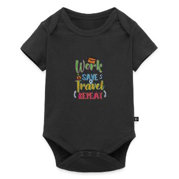 to travel - Baby Premium short-sleeve bodysuit - black - Front