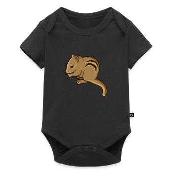 Chipmunk chipmunk rodent gift rodent - Baby Premium short-sleeve bodysuit - black - Front