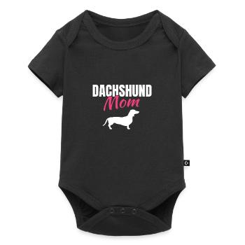 Dachshund - Baby Premium Kurzarmbody - Schwarz - Vorne