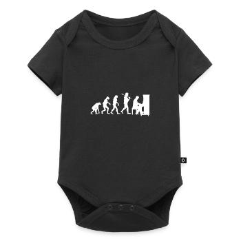 Piano pianiste évolution cadeau musicien piano - Body à manches courtes Premium Bébé - noir - Devant