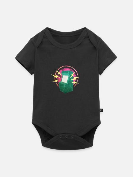 Videospielautomate - Baby Premium Kurzarmbody - Schwarz