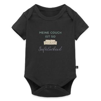 my couch - Baby Premium short-sleeve bodysuit - black - Front