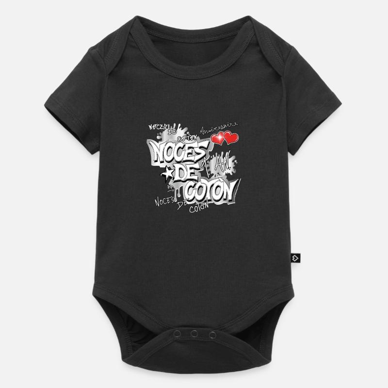 Noces de coton LUI.png - Body à manches courtes Premium Bébé - noir