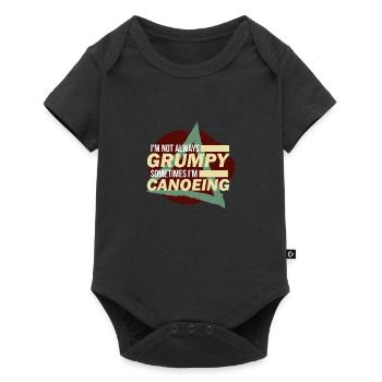 Funny kayak canoe gift canoeing kayaking - Baby Premium short-sleeve bodysuit - black - Front