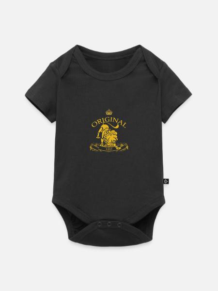 Sternzeichen Löwe - Baby Premium Kurzarmbody - Schwarz