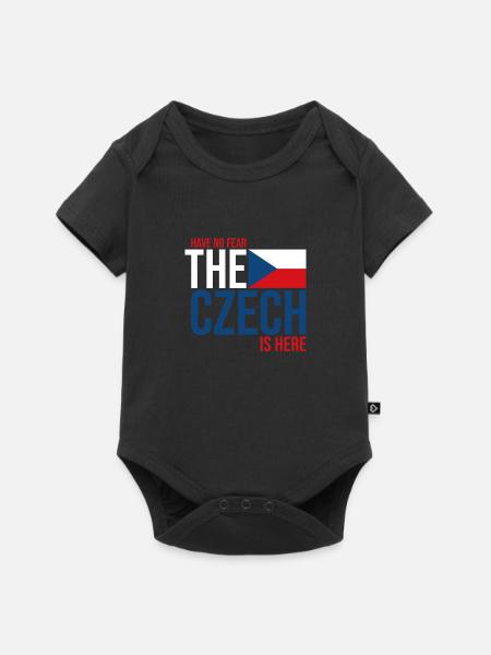 Tschechien Tscheche - Baby Premium Kurzarmbody - Schwarz