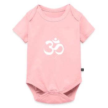 OM sign - Baby Premium short-sleeve bodysuit - rose - Front
