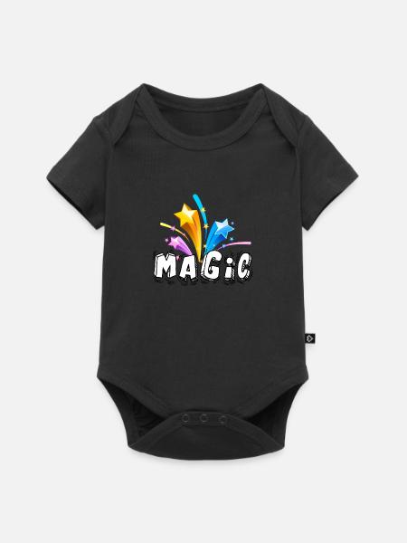 Magic - Baby Premium Kurzarmbody - Schwarz