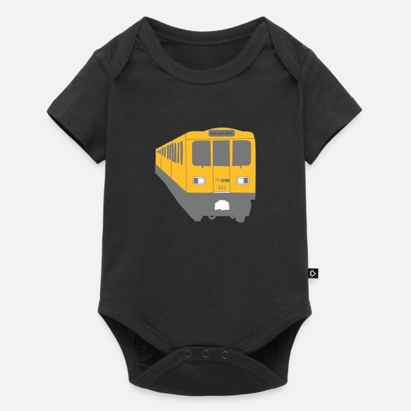Berlin Train U1 - Baby Premium Kurzarmbody - Schwarz