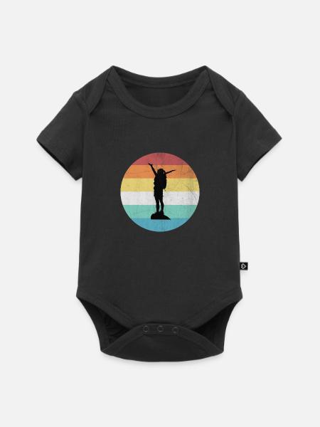 Reise - Baby Premium Kurzarmbody - Schwarz