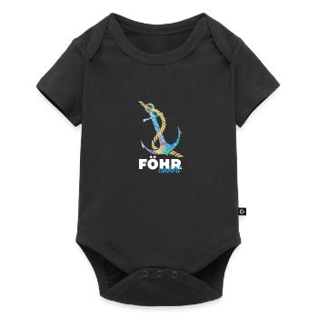 Föhrankert Föhr Foehr Anchor North Sea North Sea island - Baby Premium short-sleeve bodysuit - black - Front
