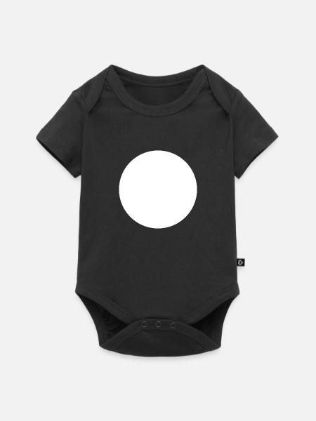 Kreis - Baby Premium Kurzarmbody - Schwarz