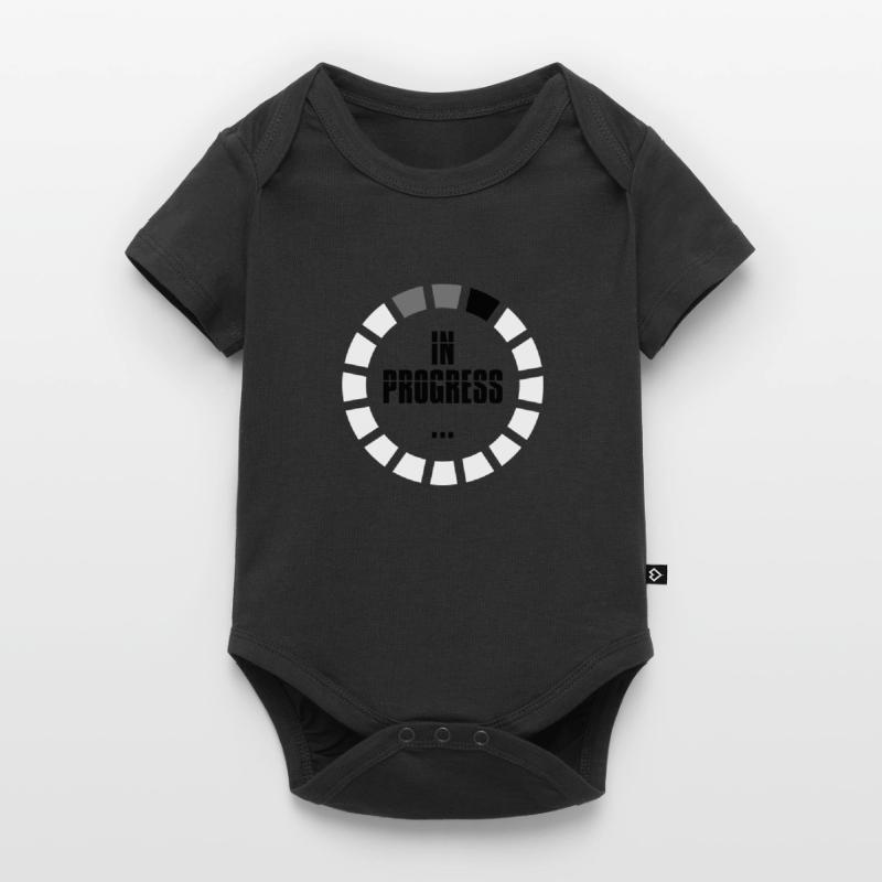 in progress loading zeichen ring kreis lade wird a Baby Premium Kurzarmbody