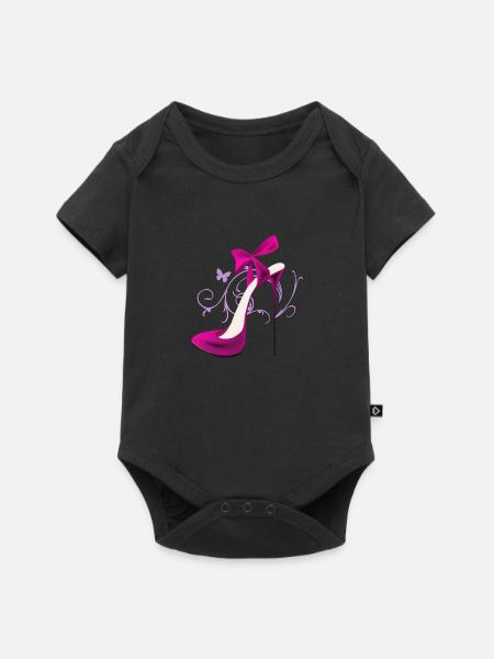 High-Heel - Baby Premium Kurzarmbody - Schwarz