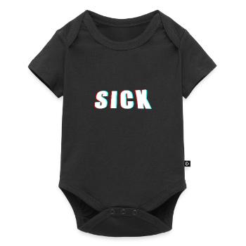 CHEMISES MALADES - Body à manches courtes Premium Bébé - noir - Devant