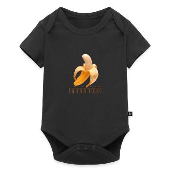 Banane - Baby Premium Kurzarmbody - Schwarz - Vorne