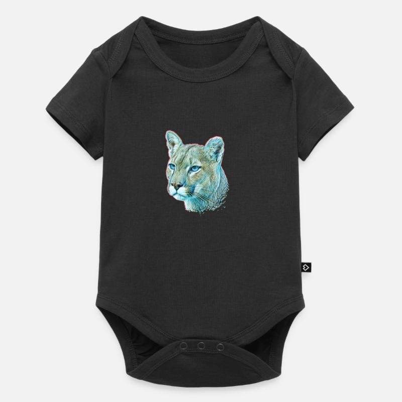 Lion de montagne - Body à manches courtes Premium Bébé - noir