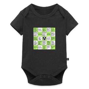 Vegan Bingo - Body à manches courtes Premium Bébé - noir - Devant