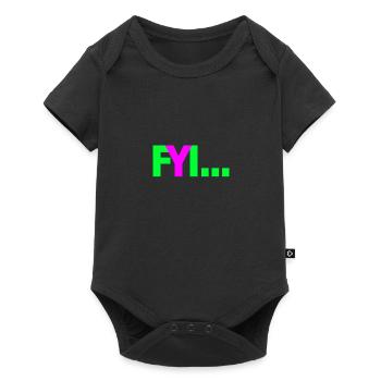 FYI - Baby Premium Kurzarmbody - Schwarz - Vorne
