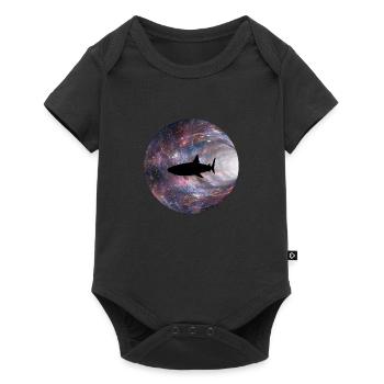 Requin galaxie - Body à manches courtes Premium Bébé - noir - Devant