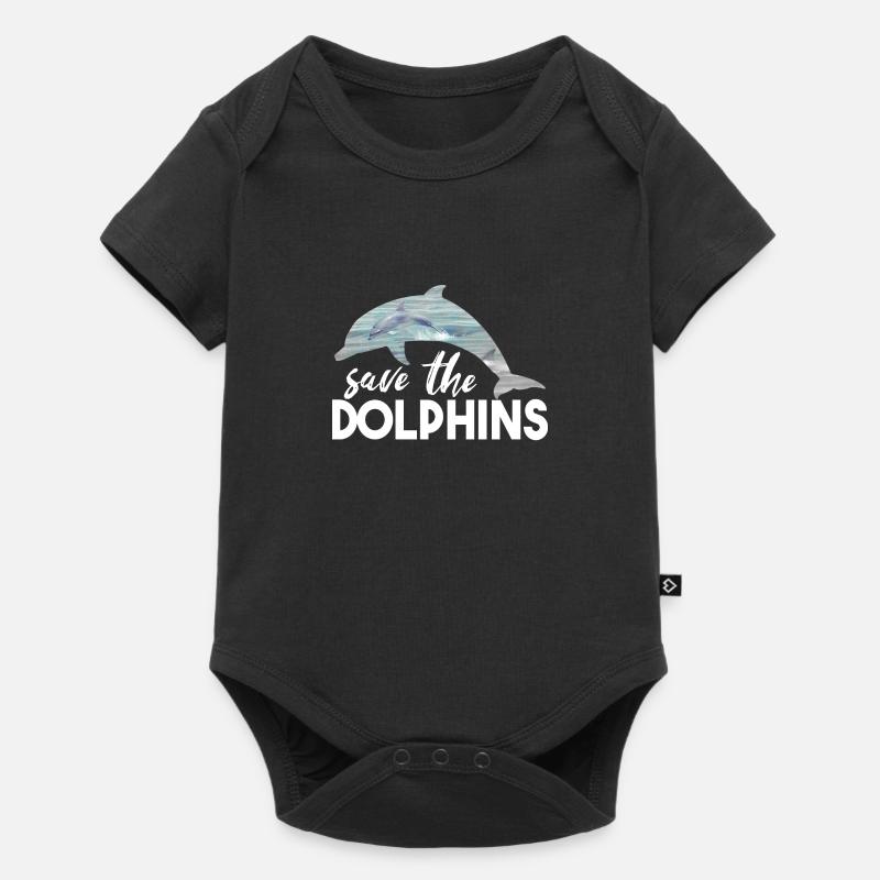 Save the dolfins - Baby Premium short-sleeve bodysuit - black