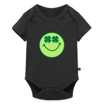 Smiley - Baby Premium short-sleeve bodysuit - black - Front