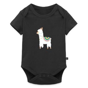 LAMA ALPAKA Symbol Baby Festival - Baby Premium short-sleeve bodysuit - black - Front