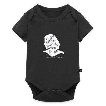 Santé mentale - Body à manches courtes Premium Bébé - noir - Devant