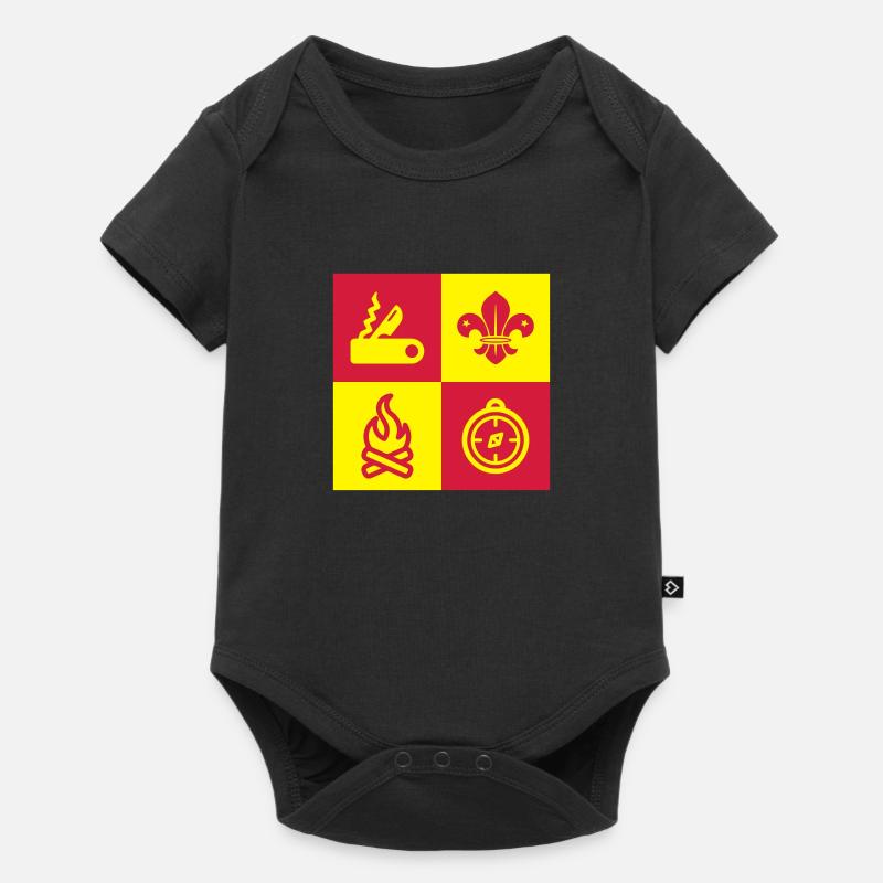 scout / scouting / scoutisme / guide - Body à manches courtes Premium Bébé - noir