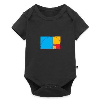 Symboles de mathématiques Spirale dorée Cadeau coloré - Body à manches courtes Premium Bébé - noir - Devant