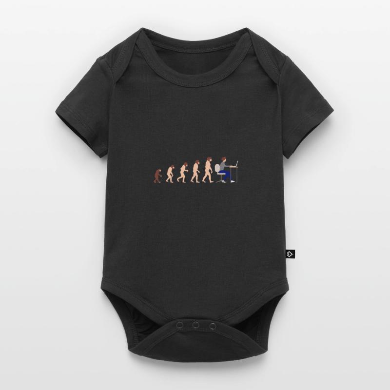 Evolution Entwickler Programmierer Lustiges Gift Baby Premium Kurzarmbody