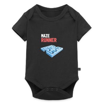 MAZE Labyrinth RUNNER race 2 jog parkour - Body à manches courtes Premium Bébé - noir - Devant
