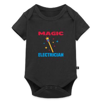 Plumber / Mechanician / electrician / Dad / Geek - Body à manches courtes Premium Bébé - noir - Devant