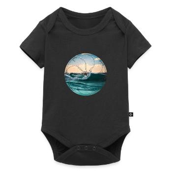 Surfer - Baby Premium Kurzarmbody - Schwarz - Vorne