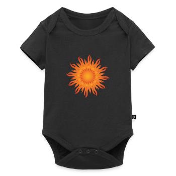 Sun Sunbeams Gift Flower Power PopArt - Baby Premium short-sleeve bodysuit - black - Front
