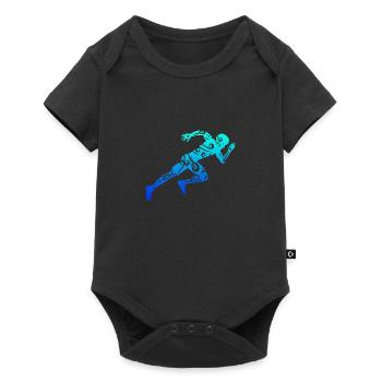 Cadeau de tatouage tribal polynésien de style maori coureur - Body à manches courtes Premium Bébé - noir - Devant