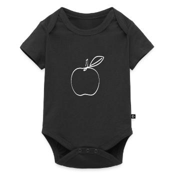 One Line Apple White - Baby Premium short-sleeve bodysuit - black - Front