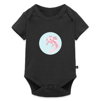 Sweet Axolotl in the sea - Body à manches courtes Premium Bébé - noir - Devant