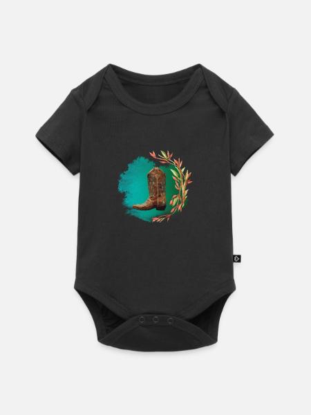 Western Classic - Baby Premium Kurzarmbody - Schwarz