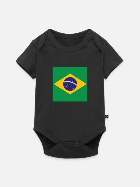 Le Brésil - Baby Premium kortärmad bodysuit - svart