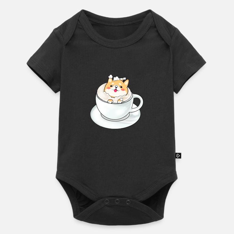 CappuccINU - Body à manches courtes Premium Bébé - noir