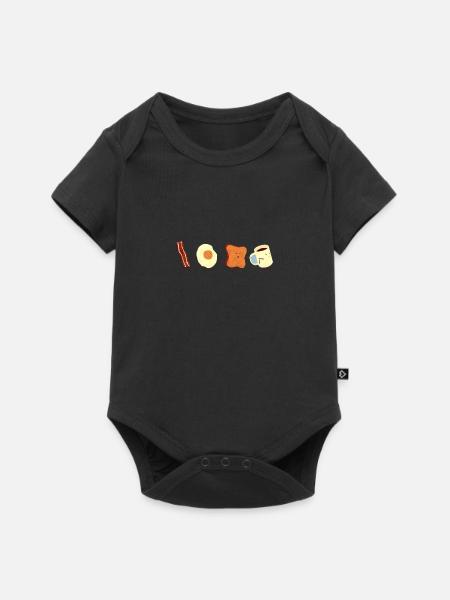 lecker - Baby Premium Kurzarmbody - Schwarz