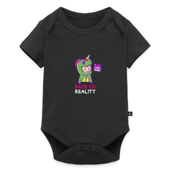 BACK TO REALITY - Body à manches courtes Premium Bébé - noir - Devant