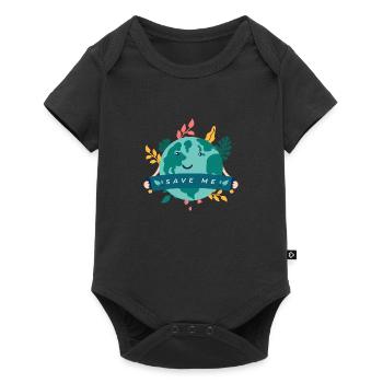 Save me save me nature conservation climate change nature - Baby Premium short-sleeve bodysuit - black - Front